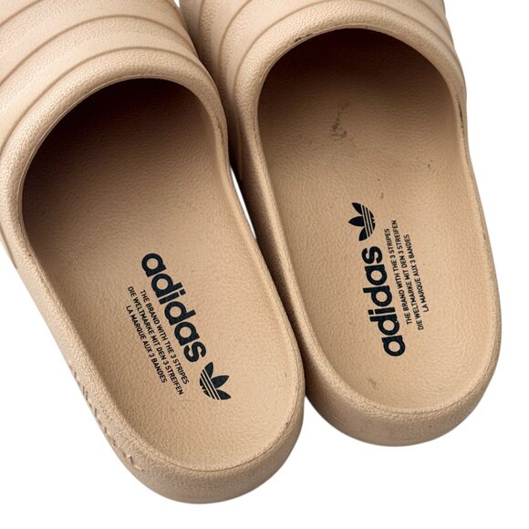 Adidas AdiFOM Women Sliders Sandals Slippers Adilette Beige UK5 - Picture 4 of 7